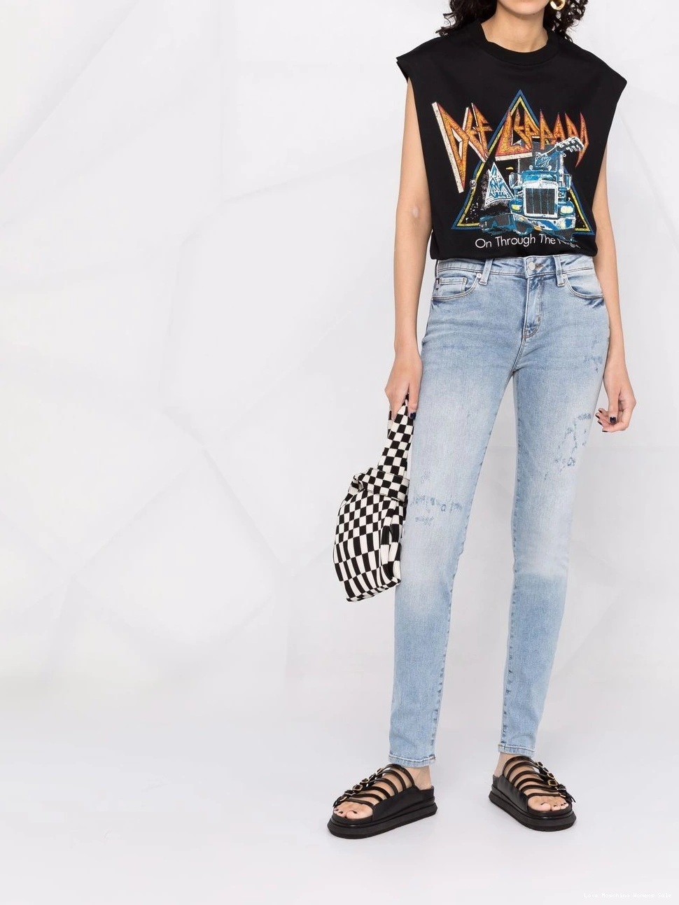 Affordable jeans Love Women distressed-effect Moschino skinny 0404